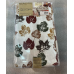 Stamped Leaves 60"x84" Oblong Embroidered Tablecloth Thanksgiving Fall