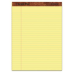 TOPS Pad Perforated Pads, Legal Ruled, 8.5" x 11.75", Canary Yellow Paper, 50 Sheets/Pad, 12 Pads