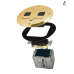 RACO 6239BP Floor Kit with Recessed Duplex 15A TR Device and Adjustable Steel Box, 1-Gang, Brass