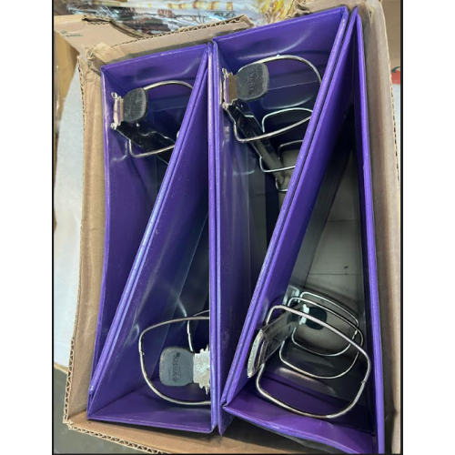 Avery Heavy-Duty View 3 Ring Binder, 5 Inch One Touch EZD Rings, 2.3/4.8 Inch Spine, 1 Purple Binder (79816) (Pack of 4)