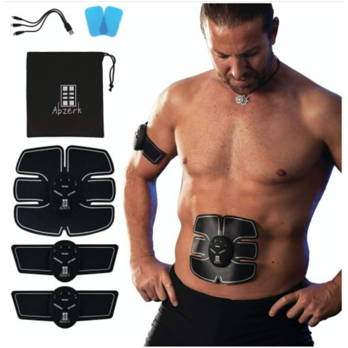 ABZERK Abs Stimulator USB Rechargeable Abs Workout Equipment For Women, Men | Body Toner Ab Simulator Home Workout For Belly, Arms, Thighs, Hips and Chest Your Professional Trainer 2 pack