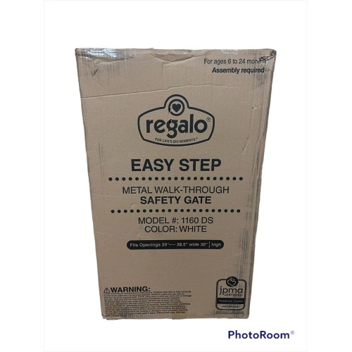 Regalo easy step metal walk through safety gate