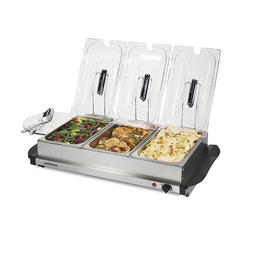 Proctor Silex – Triple Buffet Server – STAINLESS STEEL Rated 4.5 out of 5