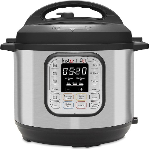 Instant Pot Duo 7-in-1 Electric Pressure Cooker, Slow Cooker, Rice Cooker, Steamer, Sauté, Yogurt Maker, Warmer & Sterilizer, Includes App With Over 800 Recipes, Stainless Steel, 6 Quart