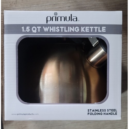 Stainless steel 1.5 quart whistling kettle 