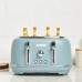 HIGHCLERE POOLE BLUE 4-SLICE TOASTER