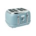 HIGHCLERE POOLE BLUE 4-SLICE TOASTER