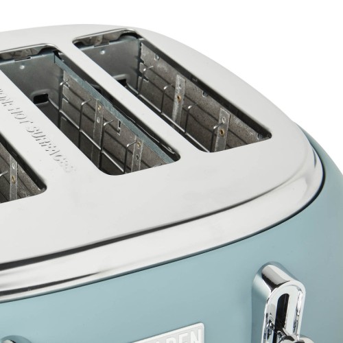 HIGHCLERE POOLE BLUE 4-SLICE TOASTER