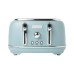 HIGHCLERE POOLE BLUE 4-SLICE TOASTER