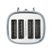 HIGHCLERE POOLE BLUE 4-SLICE TOASTER