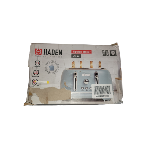 HIGHCLERE POOLE BLUE 4-SLICE TOASTER