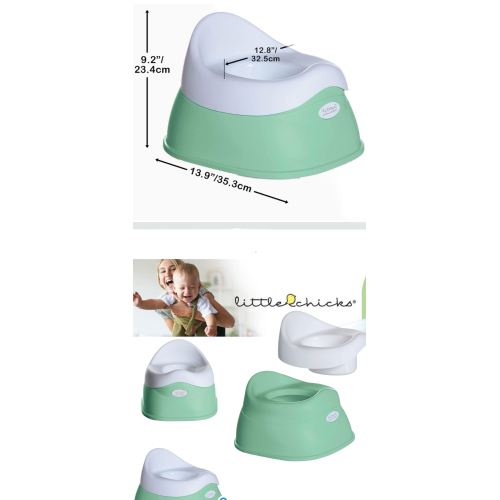 New Little Chicks Easy-Clean Potty Training Toilet Chair, Built in Splash Guard and Slip Resistant - Model CK055