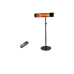 EAST OAK Patio Heater, Wall Mounted & Standing 1500W Outdoor Indoor Infrared Electric Heater with IP65 Waterproof & Dustproof, Tip-over & Overheating Protection, 3 Heat Settings & 24H Timing