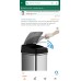 iTouchless 13 Gallon Kitchen Trash Can with AbsorbX Odor Filter System, Powered by Batteries (not Included) or Optional AC Adapter (Sold Separately), Original Stainless Steel