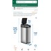 iTouchless 13 Gallon Kitchen Trash Can with AbsorbX Odor Filter System, Powered by Batteries (not Included) or Optional AC Adapter (Sold Separately), Original Stainless Steel