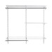 Rubbermaid Configurations Classic Closet Kit, White, 3-6 Ft., Wire Shelving Kit with Expandable Shelving and Telescoping Rods, Custom Closet Organization System, Easy Installation