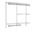 Rubbermaid Configurations Classic Closet Kit, White, 3-6 Ft., Wire Shelving Kit with Expandable Shelving and Telescoping Rods, Custom Closet Organization System, Easy Installation