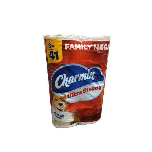 Charmin Ultra Strong Toilet Paper 8 Super Mega Roll = 41 rolls