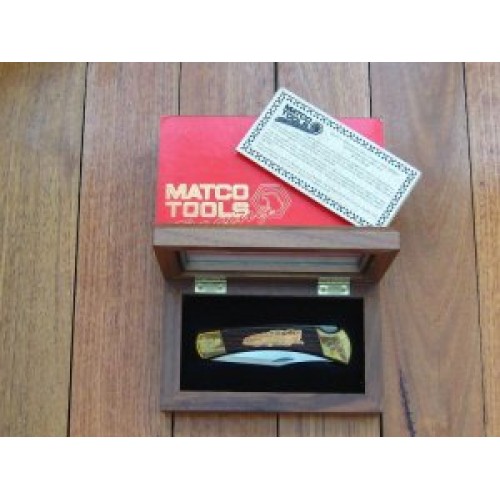 Buck Knife: Buck 110 Matco Tools Limited Edition in Wooden Box 1 of 1500