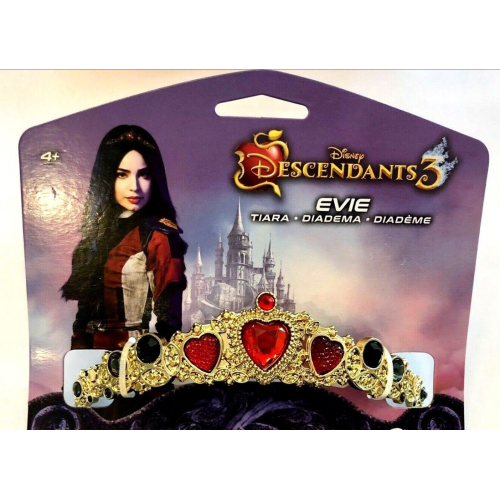 LICENSED DISNEY Descendants 3 Evie Halloween Costume Crown Tiara Red Gold Heart