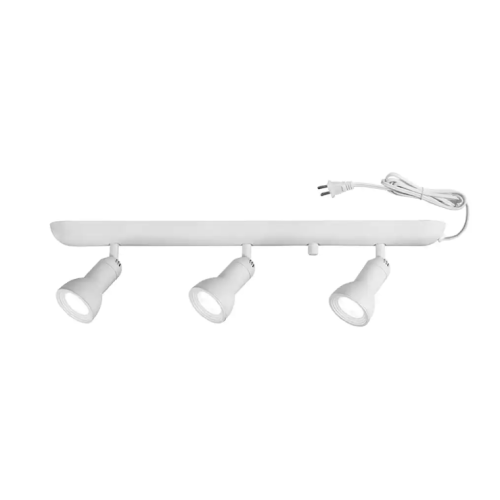 Hampton Bay . 3-Light White finish LED Plug-In Track Lighting Fixture