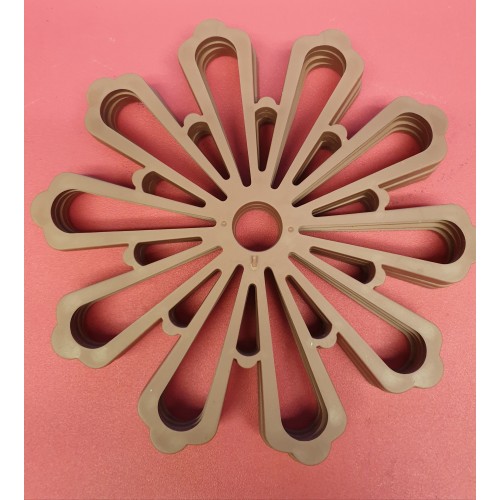 Silicone hot pads(rose red) flowers