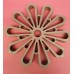 Silicone hot pads(rose red) flowers