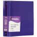 JAM Paper Designders 2" 3-Ring Flexible Poly Binders, Purple Glass Twill Set of 2