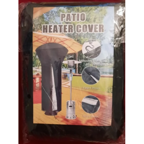 Black LDPF Outdoor Patio Heater Waterproof Cover w/ Storage Bag