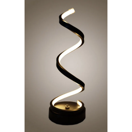 Spiral LED Table Lamp  Minimalist Modern Design