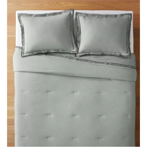 Double Flange Merrow Stitch Comforter & Sham Set - Threshold™ designed with Studio McGee