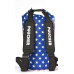 POUCHER - Waterproof Dry Bag with Internal Double Seal. USA Stars