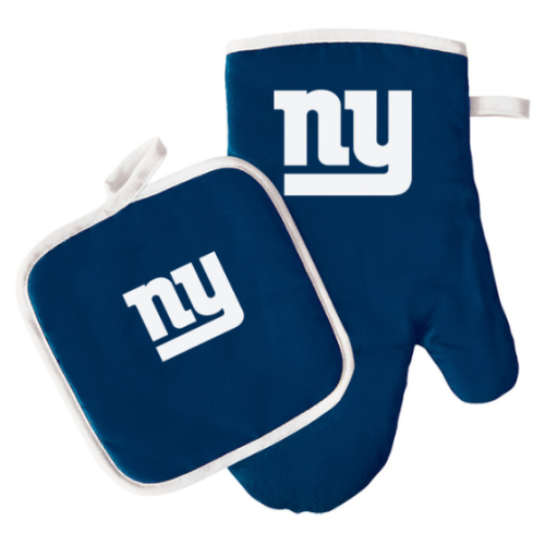 NFL Oven Mitt & Pot Holder Set - New York Giants NEW in factory packaging