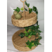 2 tier Natural Woven Storage