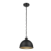 Talullah 1-Light Matte Black Pendant Lighting with Gold Interior