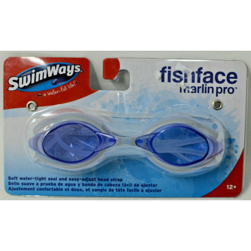 SwimWays Fish Face Marlin Pro Swim Goggles - Purple