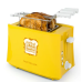 Nostalgia NTCS2YW Grilled Cheese Toaster with Easy-Clean Toaster Baskets and Adjustable Toasting Dial