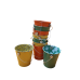 Pack Small Metal Buckets with Handle Colored Galvanized Bucket Decorative Mini Sand Buckets Craft Bucket Galvanized Party Decorations for Kids Crafts Table Centerpieces Party Ornaments set of 9