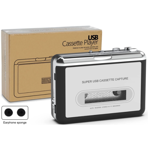 DigitNowCassette Tape To MP3 CD Converter Via USB,Portable USB Cassette Tape Player Capture MP3 Audio Music,Compatible With Laptop and Personal Computer,Convert Walkman Tape Cassette To MP3 Format