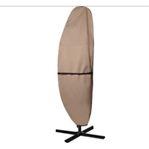 ULTCOVER Patio Umbrella Parasol Cover - 600D Waterproof Outdoor Offset Banana Style Umbrella Cover - Fits Cantilever Offset Umbrella 12-14 Feet