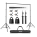 EMART Photo Video Studio 7x10Ft (W x H) Adjustable Background Stand Backdrop Support System Kit with Carry Bag