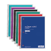Just Basics® Wirebound Notebook, 3-Hole Punched, 8" x 10 1/2", 1 Subject, College Ruled, 70 Sheets, Assorted Colors, Pack Of 6