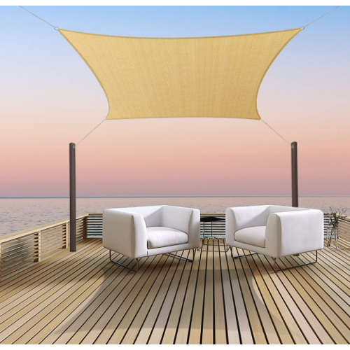 DORAYAKI 10' x 13' Sun Shade Sail Rectangle Canopy UV Block for Patio Garden Backyard Outdoor Activities, Sand DORAYAKI 10' x 13' Sun Shade Sail Rectangle Canopy UV Block for Patio Garden Backyard Outdoor Activities, Sand