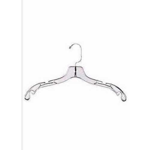 Heavy Weight 17 inch Clear Plastic Dress Hangers