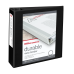 Office Depot® Brand Durable View 3-Ring Binder, 3" Round Rings, 49% Recycled, Black Pack of 2