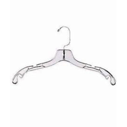 Heavy Weight 17 inch Clear Plastic Dress Hangers