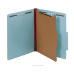 Office Depot® Brand Pressboard Classification Folders With Fasteners, Legal Size, 100% Recycled, Light Blue, Pack Of 10 Folders