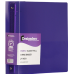 JAM Paper Designders 2" 3-Ring Flexible Poly Binders, Purple Glass Twill Set of 3