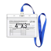 50 Pack CDC Vaccination Card Protector 4 X 3 Inches Immunization Record Vaccine Cards Cover Holder Clear Vinyl Plastic Sleeve with Waterproof Type Resealable Zip and 50 Pack Ropes