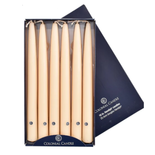 COLONIAL CANDLE - 10" HANDIPT TAPER CANDLES - WHEAT (12 PACK) COLONIAL CANDLE - 10" HANDIPT TAPER CANDLES - WHEAT (12 PACK)